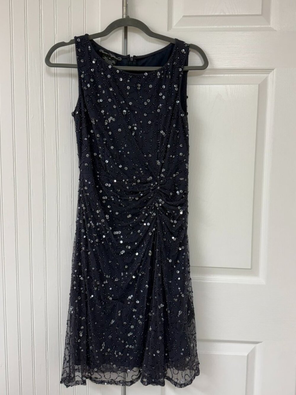 Women's Dark Blue Sequin Party Dress - Size 6